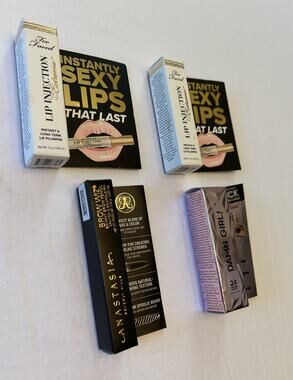 Too Faced Lip Injection Extreme Anastasia Brow Wiz Damn Girl Mascara Lot